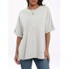 imageANRABESS Womens Tops Oversized T Shirts Short Sleeve Crewneck Summer Casual Loose Basic Tee Shirt 2025 Trendy Fashion ClothesLight Gray