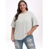 imageANRABESS Womens Tops Oversized T Shirts Short Sleeve Crewneck Summer Casual Loose Basic Tee Shirt 2025 Trendy Fashion ClothesLight Gray