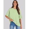imageANRABESS Womens Tops Oversized T Shirts Short Sleeve Crewneck Summer Casual Loose Basic Tee Shirt 2025 Trendy Fashion ClothesLight Green