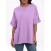 imageANRABESS Womens Tops Oversized T Shirts Short Sleeve Crewneck Summer Casual Loose Basic Tee Shirt 2025 Trendy Fashion ClothesLilac