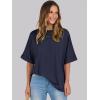 imageANRABESS Womens Tops Oversized T Shirts Short Sleeve Crewneck Summer Casual Loose Basic Tee Shirt 2025 Trendy Fashion ClothesNavy Blue