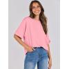 imageANRABESS Womens Tops Oversized T Shirts Short Sleeve Crewneck Summer Casual Loose Basic Tee Shirt 2025 Trendy Fashion ClothesPink