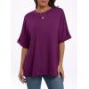 imageANRABESS Womens Tops Oversized T Shirts Short Sleeve Crewneck Summer Casual Loose Basic Tee Shirt 2025 Trendy Fashion ClothesPurple