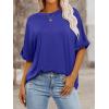 imageANRABESS Womens Tops Oversized T Shirts Short Sleeve Crewneck Summer Casual Loose Basic Tee Shirt 2025 Trendy Fashion ClothesRoyal Blue