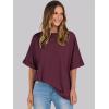 imageANRABESS Womens Tops Oversized T Shirts Short Sleeve Crewneck Summer Casual Loose Basic Tee Shirt 2025 Trendy Fashion ClothesWine