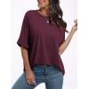 imageANRABESS Womens Tops Oversized T Shirts Short Sleeve Crewneck Summer Casual Loose Basic Tee Shirt 2025 Trendy Fashion ClothesWine