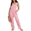 imageANRABESS Overalls for Women Loose Fit Denim Overalls Adjustable Strap Jean Jumpsuit Bib Romper 2025 Fall Casual Work OutfitsPink