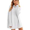 imageANRABESS Women Oversized Casual Loose Turtleneck Long Sleeve Slouchy Baggy Knit Tunic Sweaters Pullover 2025 Fall OutfitsGrey