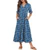 Blue Yellow Floral