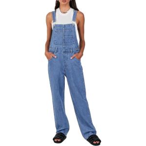 imageANRABESS Overalls for Women Loose Fit Denim Overalls Adjustable Strap Jean Jumpsuit Bib Romper 2025 Fall Casual Work OutfitsB Washed Blue