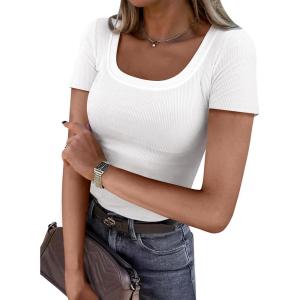 imageANRABESS Women Short Sleeve Tops Scoop Neck Ribbed Knit Slim Fitted Basic Tee Shirts 2025 Casual Summer Trendy ClothesWhite
