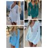 imageANRABESS Beach Cover Ups for Women Crochet Swimsuit Bathing Suit Swimwear Bikini Mesh Knit Dress 2025 Summer Vacation OutfitsLake