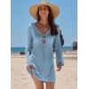 imageANRABESS Beach Cover Ups for Women Crochet Swimsuit Bathing Suit Swimwear Bikini Mesh Knit Dress 2025 Summer Vacation OutfitsSky