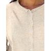 imageANRABESS Cardigan Sweaters for Women Cropped Lightweight Long Sleeve Casual Button Down Knit Cute Y2k Trendy Outfit 2025 FallAlmond