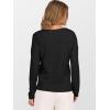 imageANRABESS Cardigan Sweaters for Women Cropped Lightweight Long Sleeve Casual Button Down Knit Cute Y2k Trendy Outfit 2025 FallBlack