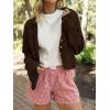 imageANRABESS Cardigan Sweaters for Women Cropped Lightweight Long Sleeve Casual Button Down Knit Cute Y2k Trendy Outfit 2025 FallCoffee