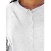 imageANRABESS Cardigan Sweaters for Women Cropped Lightweight Long Sleeve Casual Button Down Knit Cute Y2k Trendy Outfit 2025 FallLight Grey