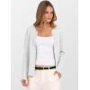 imageANRABESS Cardigan Sweaters for Women Cropped Lightweight Long Sleeve Casual Button Down Knit Cute Y2k Trendy Outfit 2025 FallLight Grey