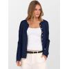 imageANRABESS Cardigan Sweaters for Women Cropped Lightweight Long Sleeve Casual Button Down Knit Cute Y2k Trendy Outfit 2025 FallNavy Blue
