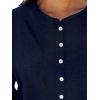 imageANRABESS Cardigan Sweaters for Women Cropped Lightweight Long Sleeve Casual Button Down Knit Cute Y2k Trendy Outfit 2025 FallNavy Blue