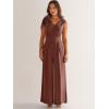 imageANRABESS Jumpsuits for Women Summer Dressy Casual Linen Romper Sleeveless V Neck High Waist Wide Leg Beach Vacation OutfitsBrown Red