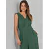 imageANRABESS Jumpsuits for Women Summer Dressy Casual Linen Romper Sleeveless V Neck High Waist Wide Leg Beach Vacation OutfitsGrass