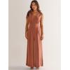 imageANRABESS Jumpsuits for Women Summer Dressy Casual Linen Romper Sleeveless V Neck High Waist Wide Leg Beach Vacation OutfitsOrange