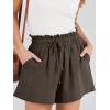 imageANRABESS Linen Shorts for Women Summer Casual Wide Leg Loose High Waist Drawstring Dressy Beach Shorts 2025 Comfy ClothesCoffee
