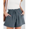 imageANRABESS Linen Shorts for Women Summer Casual Wide Leg Loose High Waist Drawstring Dressy Beach Shorts 2025 Comfy ClothesGrey