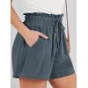 imageANRABESS Linen Shorts for Women Summer Casual Wide Leg Loose High Waist Drawstring Dressy Beach Shorts 2025 Comfy ClothesGrey