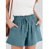 imageANRABESS Linen Shorts for Women Summer Casual Wide Leg Loose High Waist Drawstring Dressy Beach Shorts 2025 Comfy ClothesLake