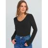 imageANRABESS Long Sleeve Shirts for Women V Neck Ribbed Knit Slim Fall Basic Tshirts Going Out Tops 2025 Casual Trendy ClothesBlack