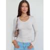 imageANRABESS Long Sleeve Shirts for Women V Neck Ribbed Knit Slim Fall Basic Tshirts Going Out Tops 2025 Casual Trendy ClothesBright Grey