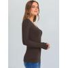 imageANRABESS Long Sleeve Shirts for Women V Neck Ribbed Knit Slim Fall Basic Tshirts Going Out Tops 2025 Casual Trendy ClothesCoffee