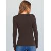 imageANRABESS Long Sleeve Shirts for Women V Neck Ribbed Knit Slim Fall Basic Tshirts Going Out Tops 2025 Casual Trendy ClothesCoffee