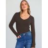 imageANRABESS Long Sleeve Shirts for Women V Neck Ribbed Knit Slim Fall Basic Tshirts Going Out Tops 2025 Casual Trendy ClothesCoffee
