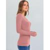 imageANRABESS Long Sleeve Shirts for Women V Neck Ribbed Knit Slim Fall Basic Tshirts Going Out Tops 2025 Casual Trendy ClothesCoral Pink