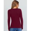 imageANRABESS Long Sleeve Shirts for Women V Neck Ribbed Knit Slim Fall Basic Tshirts Going Out Tops 2025 Casual Trendy ClothesDeep Red