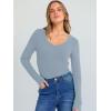 imageANRABESS Long Sleeve Shirts for Women V Neck Ribbed Knit Slim Fall Basic Tshirts Going Out Tops 2025 Casual Trendy ClothesGrey Blue