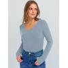 imageANRABESS Long Sleeve Shirts for Women V Neck Ribbed Knit Slim Fall Basic Tshirts Going Out Tops 2025 Casual Trendy ClothesGrey Blue