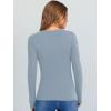 imageANRABESS Long Sleeve Shirts for Women V Neck Ribbed Knit Slim Fall Basic Tshirts Going Out Tops 2025 Casual Trendy ClothesGrey Blue
