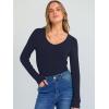 imageANRABESS Long Sleeve Shirts for Women V Neck Ribbed Knit Slim Fall Basic Tshirts Going Out Tops 2025 Casual Trendy ClothesNavy Blue