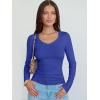 imageANRABESS Long Sleeve Shirts for Women V Neck Ribbed Knit Slim Fall Basic Tshirts Going Out Tops 2025 Casual Trendy ClothesRoyal Blue