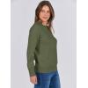imageANRABESS Sweaters for Women Long Sleeve Lightweight Crewneck Soft Basic Knit 2025 Fall Loose Fit Pullover TopsArmy Green