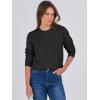 imageANRABESS Sweaters for Women Long Sleeve Lightweight Crewneck Soft Basic Knit 2025 Fall Loose Fit Pullover TopsBlack