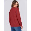 imageANRABESS Sweaters for Women Long Sleeve Lightweight Crewneck Soft Basic Knit 2025 Fall Loose Fit Pullover TopsBrick Red