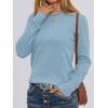 imageANRABESS Sweaters for Women Long Sleeve Lightweight Crewneck Soft Basic Knit 2025 Fall Loose Fit Pullover TopsLight Blue