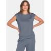 imageANRABESS Two Piece Sets for Women Summer Sleeveless Sweatsuits Wide Leg Casual Lounge Set Matching Vacation Travel OutfitsDeep Gray