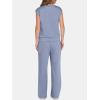 imageANRABESS Two Piece Sets for Women Summer Sleeveless Sweatsuits Wide Leg Casual Lounge Set Matching Vacation Travel OutfitsGray Blue