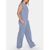 imageANRABESS Two Piece Sets for Women Summer Sleeveless Sweatsuits Wide Leg Casual Lounge Set Matching Vacation Travel OutfitsGray Blue